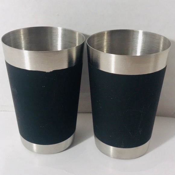 (2) NWOT JAGERMEISTER Stainless Steel Shot Glasses - Picture 2 of 4